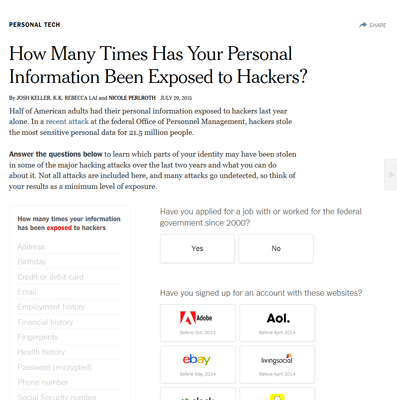 new york times security survey article