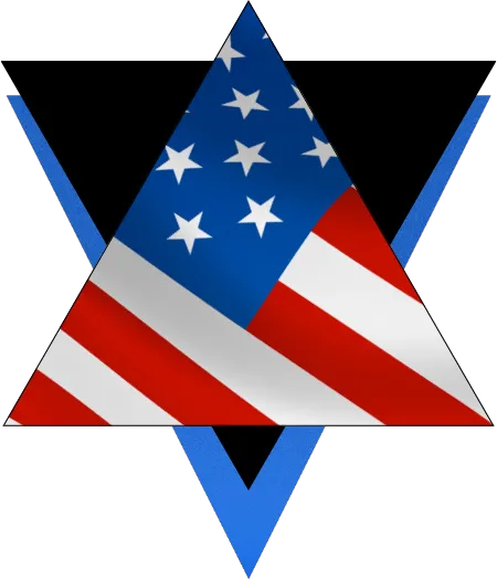 star of david stars and stripes logo